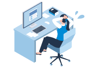 属人化の解消のイメージイラスト