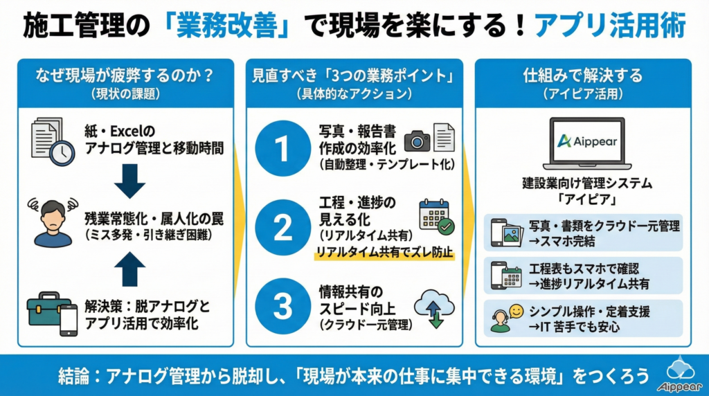 施工管理アプリ活用術